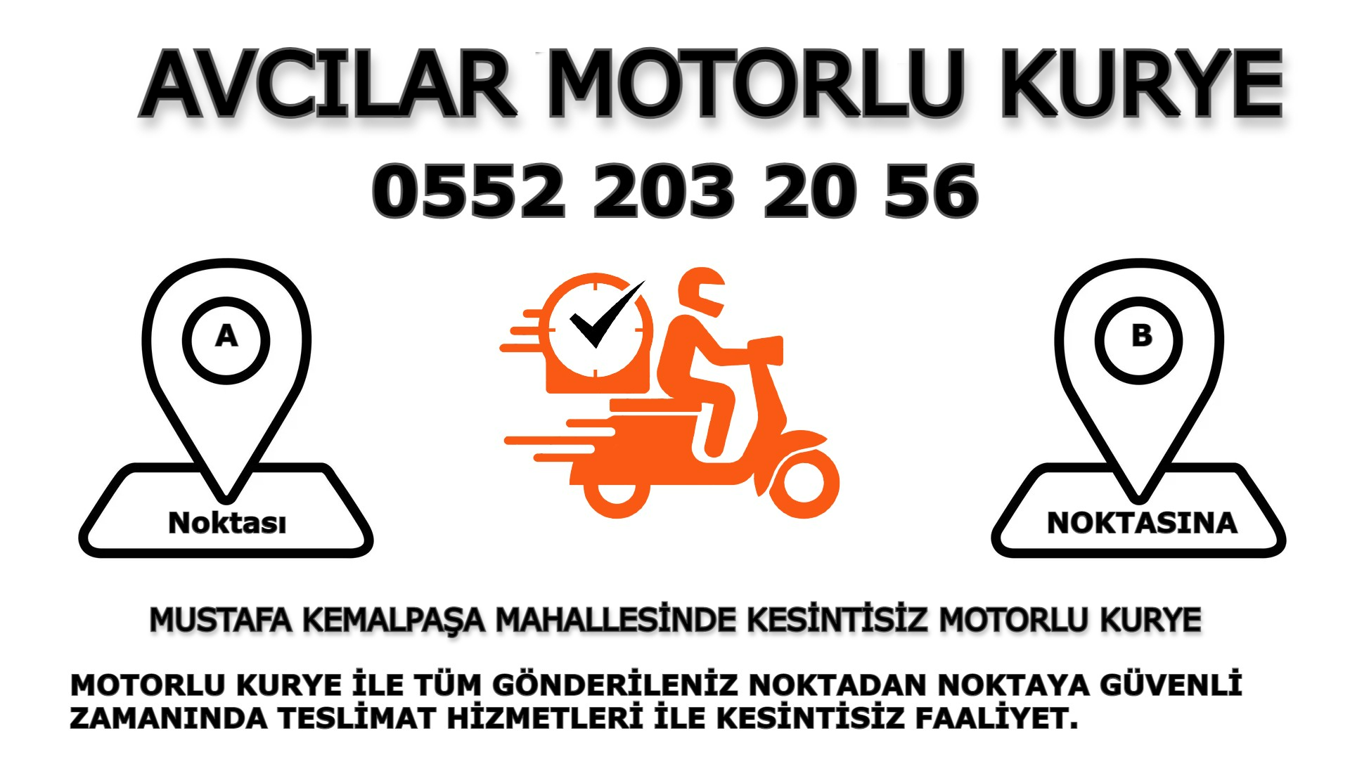 Mustafa Kemal Paşa Acil Motorlu Kurye |7/24 | 0552 203 20 56