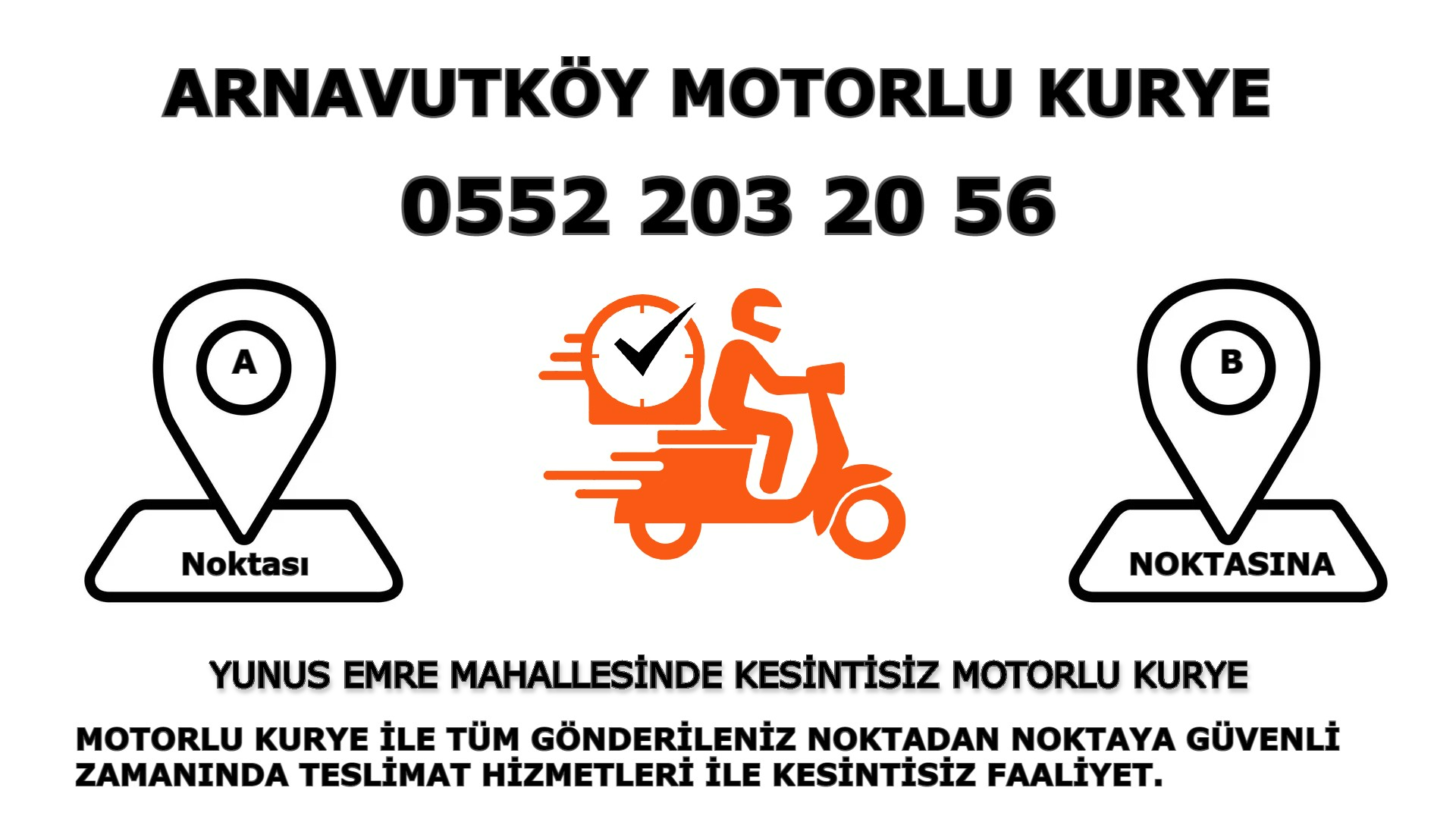 Yunus Emre Acil Motorlu Kurye |7/24 | 0552 203 20 56